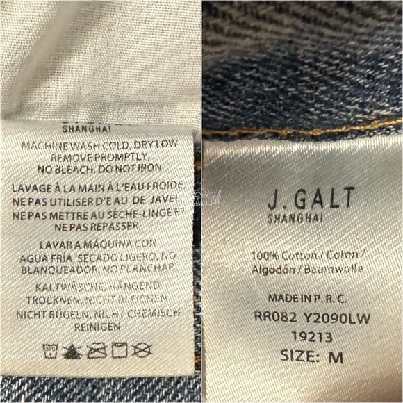 John Galt Medium Stone Wash Straight Leg Denim Jeans 27 - Picture 5 of 5